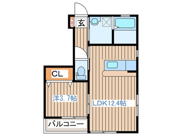 エスポワールNの物件間取画像